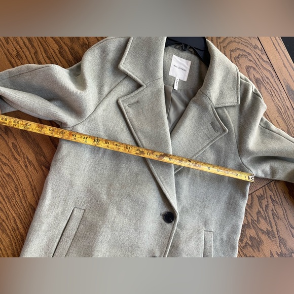 AVEC LES FILLES Women's  Collar Coat Size Medium Moss, Light Green - Picture 13 of 13